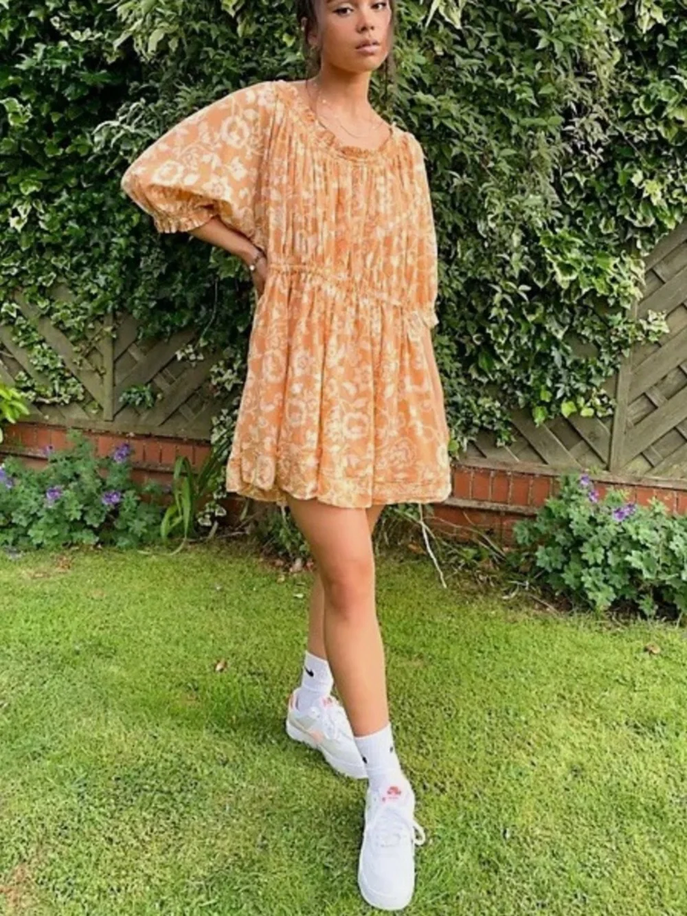 Free People Nora Nightie Floral Embroidered Mini Dress Small NWT - Picture 11 of 11